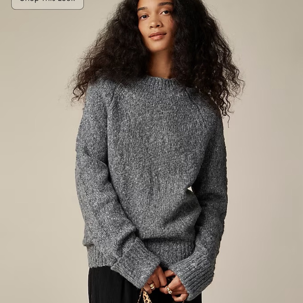 NWT J Crew Cuffed Mockneck Sweater S